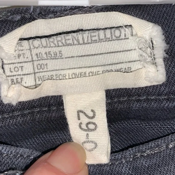 Current/Elliot Gray Denim Skinny Jeans size 29/0 - Picture 2 of 13